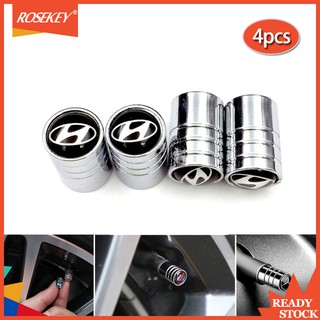Nắp Inox đậy van khí cho lốp xe ô tô Hyundai QZ004 chuyên dụng