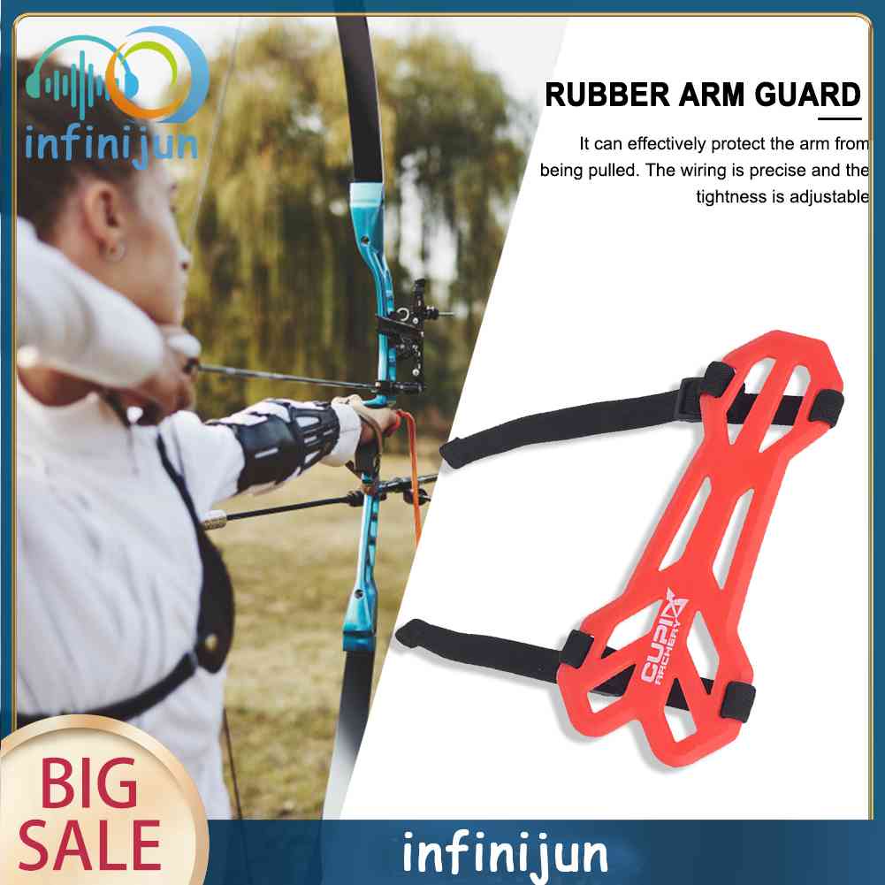 Đai Cao Su Mềm Co Giãn Bảo Vệ Cánh Tay Có Thể Điều Chỉnh Khi Chơi Bắn Cung