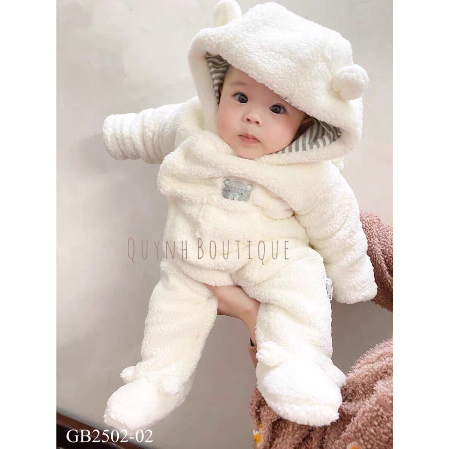 Quần áo trẻ em Quỳnh Boutique Mẫu body ủ gấu siêu yêu cho bé