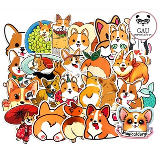 Sticker Thú Cưng Keji dễ thương - chống nước, chống thấm 25 miếng dán ô tô, xe máy, mũ bảo hiểm ……