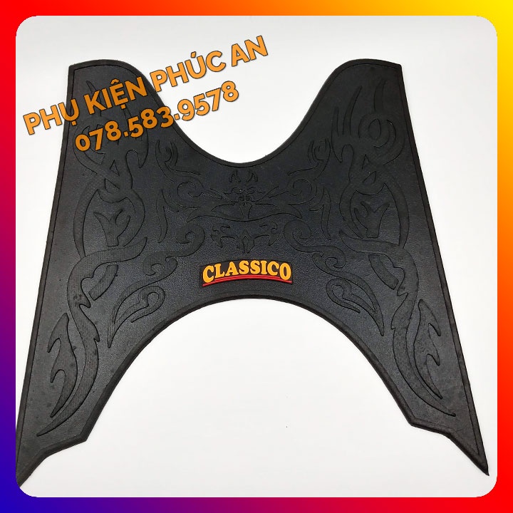 Thảm lót CAO SU trải sàn xe Yamaha MIO gác để chân trước Mio đời đầu, Mio Classico, Mio Ultimo