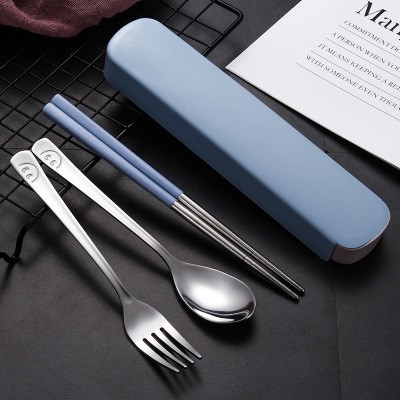 Bộ Đũa Muỗng Nĩa Inox có hộp tiện lợi du lịch / văn phòng