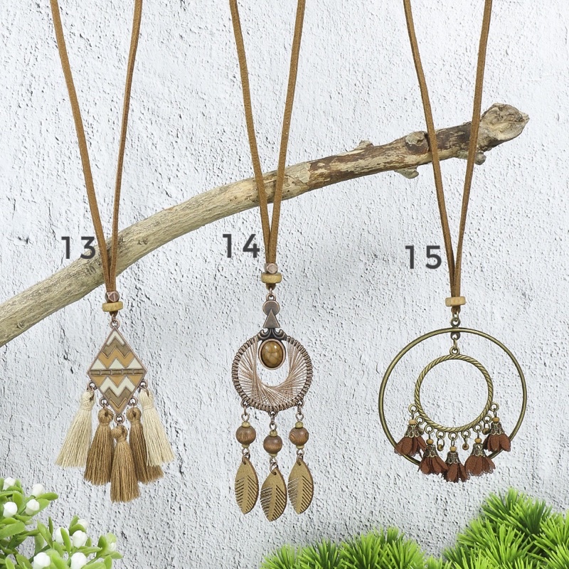 Vòng cổ boho đi biển, dây chuyền vintage cổ điển