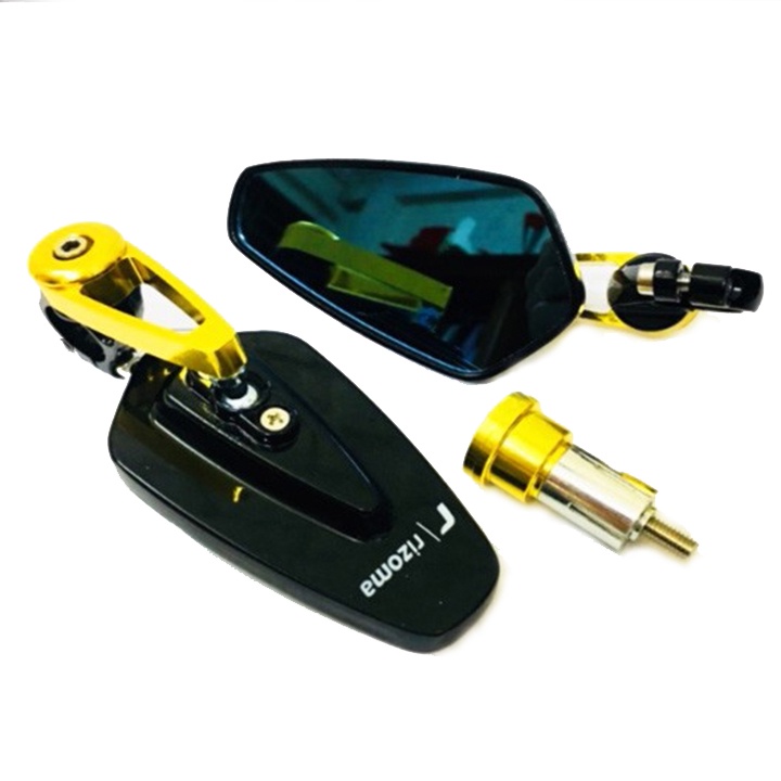 Gương chiếu hậu xe máy lắp gù tay lái có thể xoay gập 360 độ phù hợp gắn trên mọi loại xe