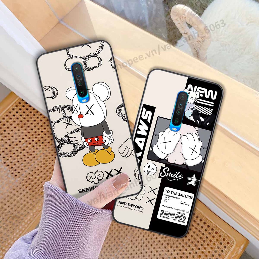 Ốp Xiaomi Redmi K30 be@r brick mars thời trang, ốp lưng điện thoại viền dẻo siêu chất