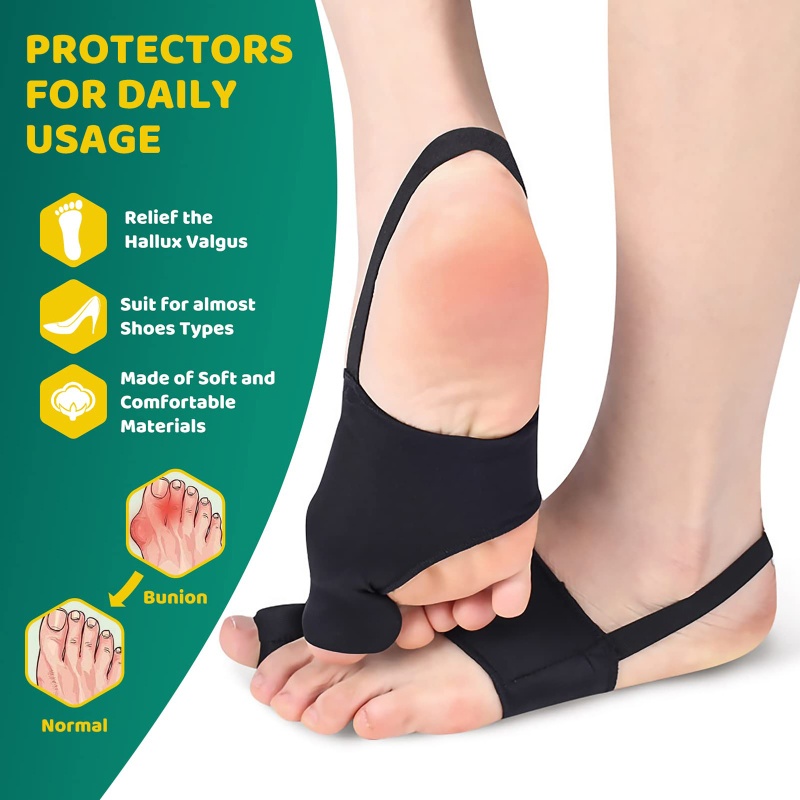 1 Cặp Đai Nẹp Điều Chỉnh Ngón Chân Cái Giảm Đau Ban Ngày Cho Nam Nữ