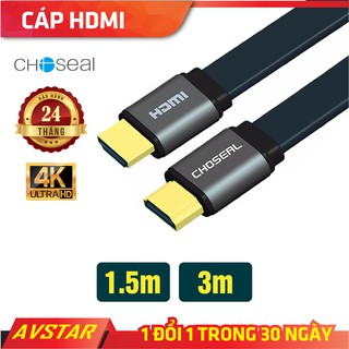 Dây Cáp HDMI Choseal Loại Dẹt 1,5m, 3m, tivi, chơi game, máy chiếu, chuẩn full HD
