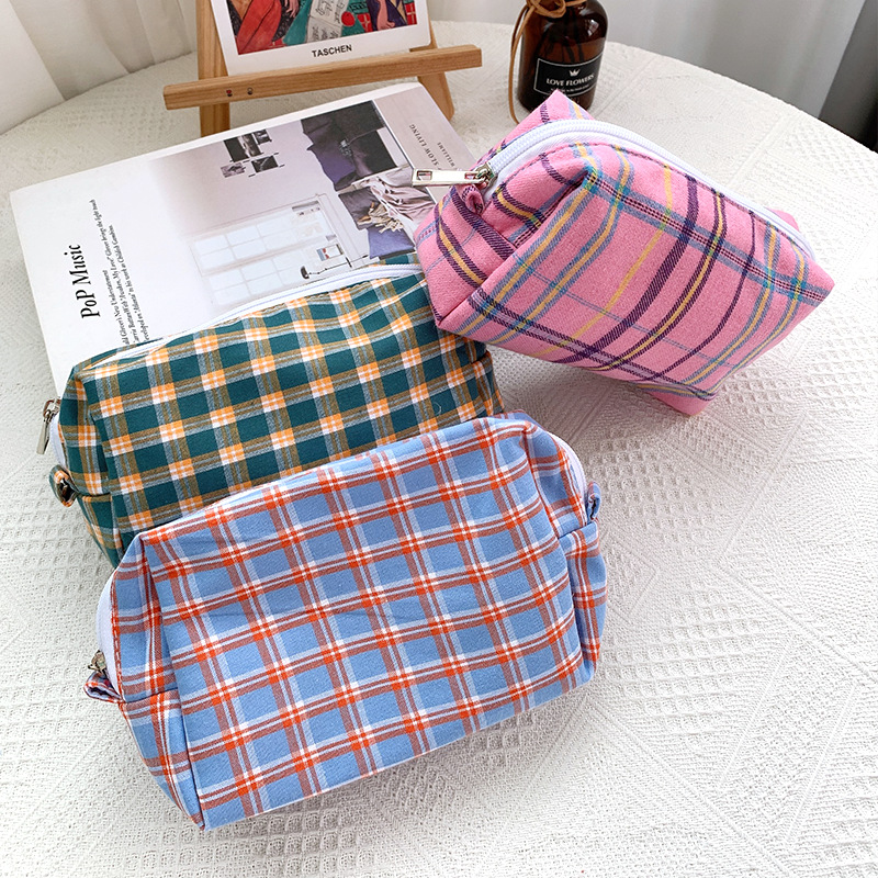 Túi Đựng Bút Chì Trang Điểm Phong Cách Retro Hàn Quốc