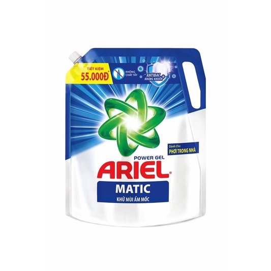 NƯỚC GIẶT ARIEL KHỬ MÙI ẨM MỐC TÚI 2,1KG