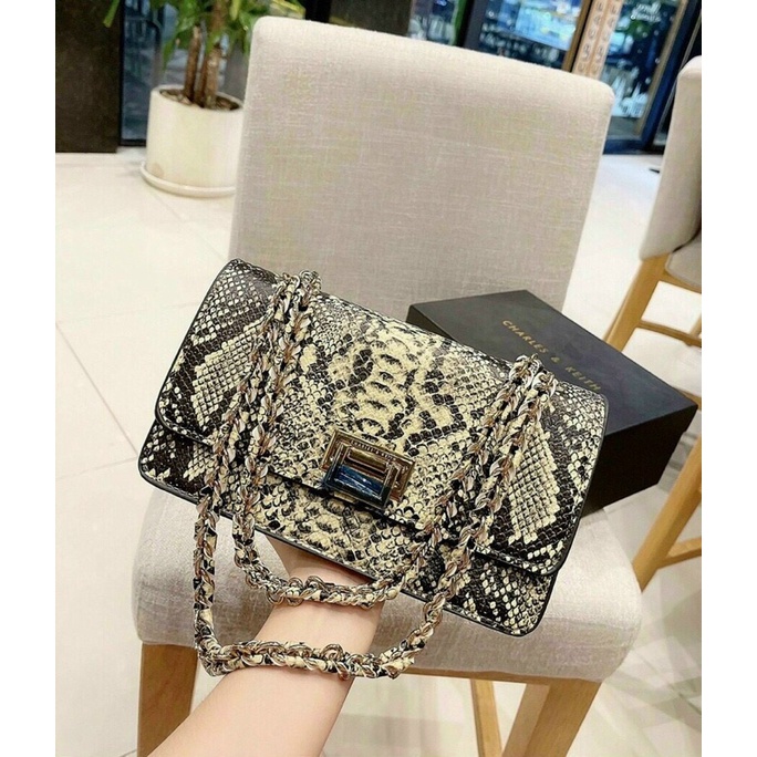 Túi xách nữ ck đeo cheo tag dập logo hàng đẹp size 25cm