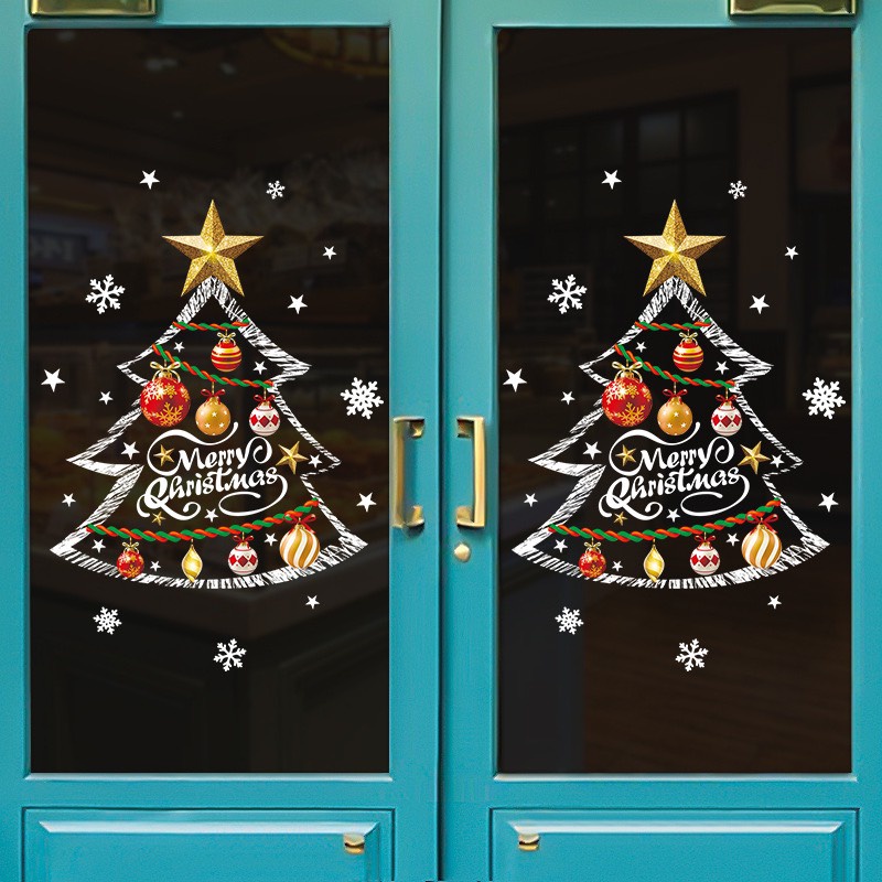 Decal dán kính giáng sinh trang trí noel 2022 TUNG DECOR KT 60*90cm nhiều mẫu sẵn keo dễ dàng bóc dính | BigBuy360 - bigbuy360.vn