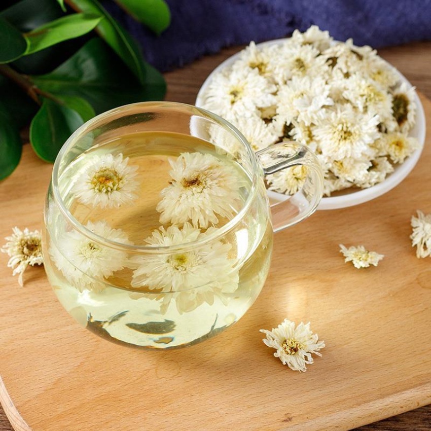 Trà Hoa Cúc Trắng (Bạch Cúc) 100gr Ngủ Ngon, Ổn định huyết áp, Giảm Stress, Thanh Nhiệt, Giải Độc