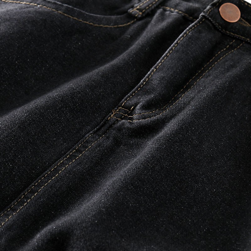 NUZIRO  Chân váy jean  dáng chữ A phong cách Hàn Quốc cho nữ