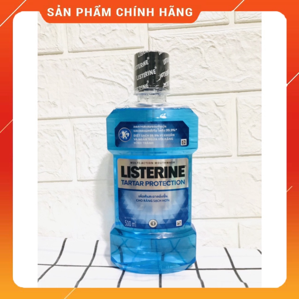 (250ML, 500ML-750ML) Nước súc miệng ngăn ngừa mảng bám Listerine Tarta