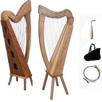 Đàn hạc Ailen 26 dây gỗ sồi - Tặng ghế , tab hạc , bảo hành 2 năm hàng chính hãng