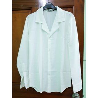 Sơ mi basic cổ vest tay dài