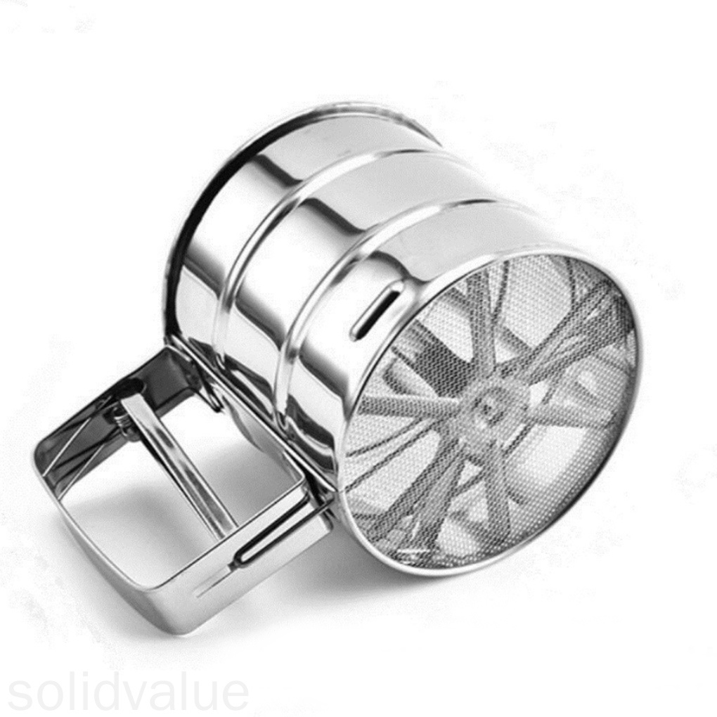 Cốc Rây Bột Bằng Thép Không Gỉ Tiện Dụng Cho Nhà Bếp