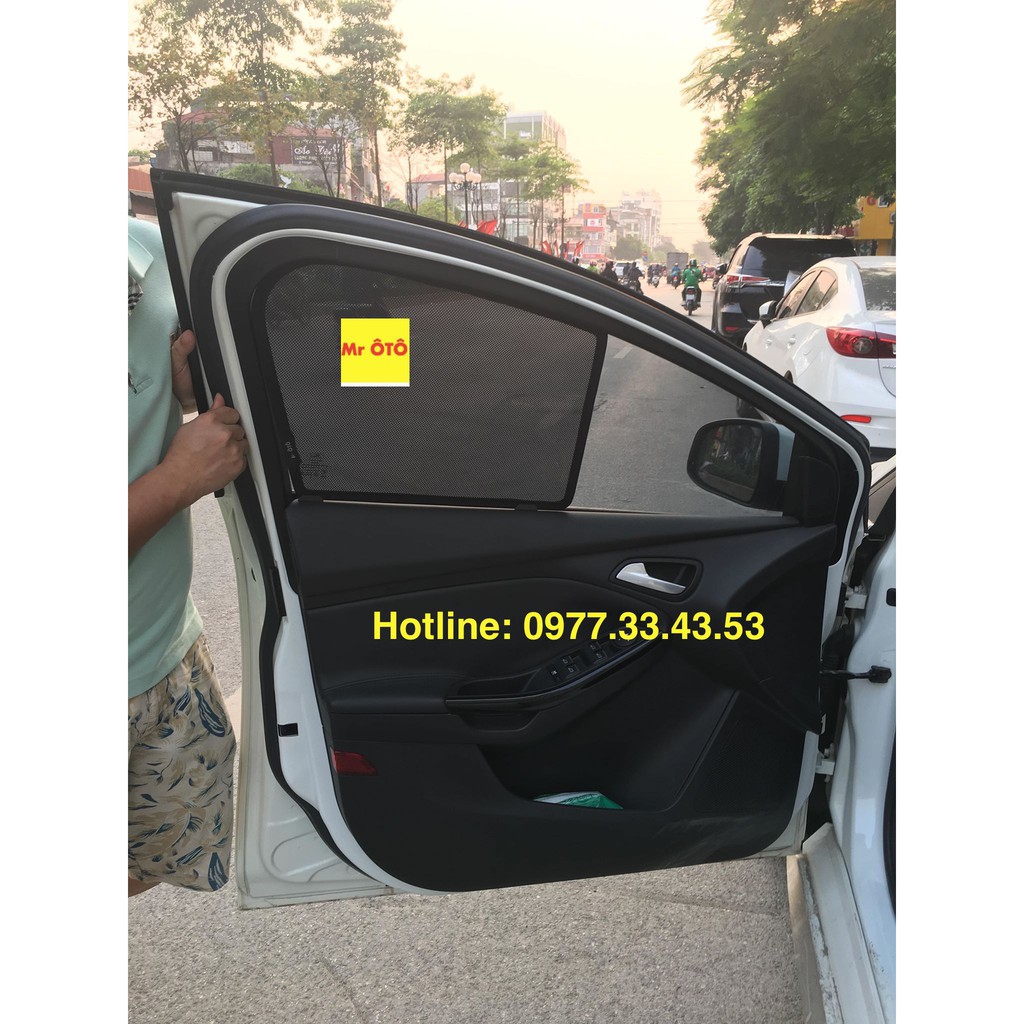 Rèm che nắng Thiết kế theo xe Focus 2013-2019 Chuẩn from không hỏng Roang cao su. Siêu mát xe, Lắp đặt nhanh gọn
