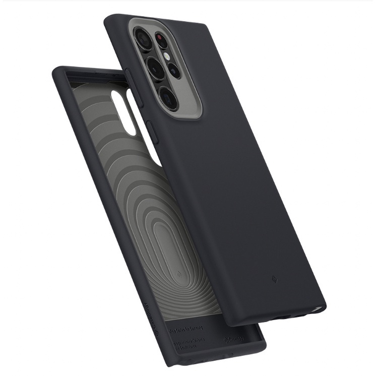 Ốp điện thoại Spigen - Galaxy S22 Ultra Plus 22+ nano màu đen hải quân