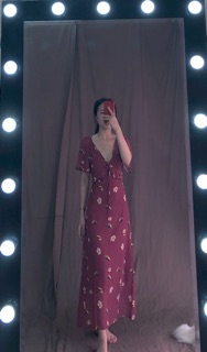 Đầm maxi hoa