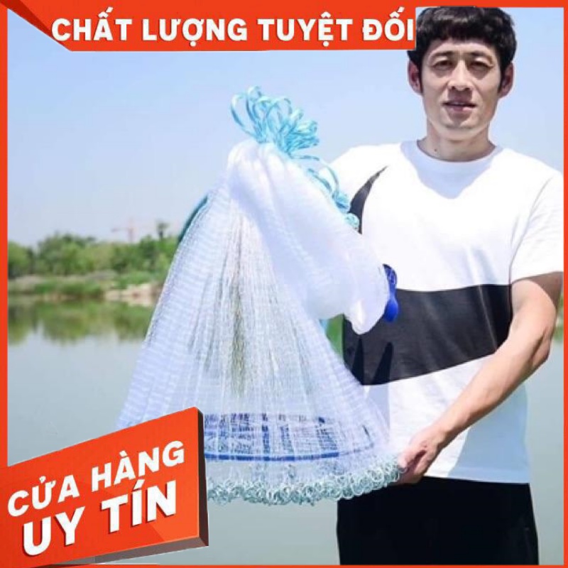 Chài Cước Đĩa Bay, Kích cỡ |1,5m Bung 3m| |1,8m Bung 3,6m| |2,1m Bung 4,2m| |2,4 Bung 4,8m| |3m Bung 6m| |3,6 Bung 7.2m|