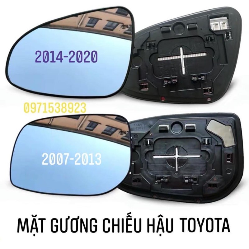 [Mã LIFEAU01 giảm 10% tới 50k đơn 150k] Mặt gương chiếu hậu TOYOTA VIOS, CAMRY, COROLLA ALTIS xịn chính hãng