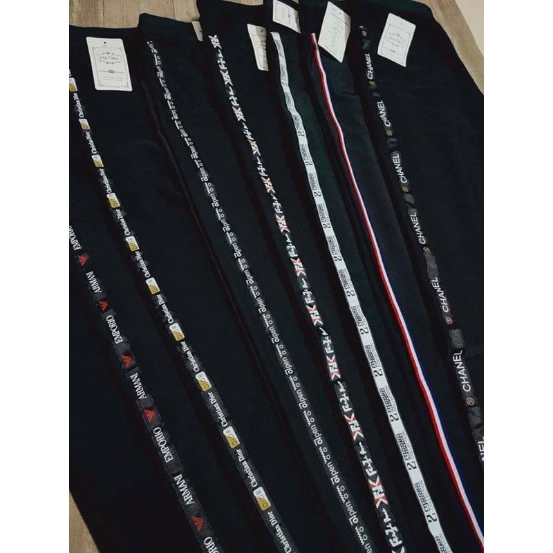 Quần Legging Nữ Sọc Chữ Vải Đẹp(hình thật) | BigBuy360 - bigbuy360.vn