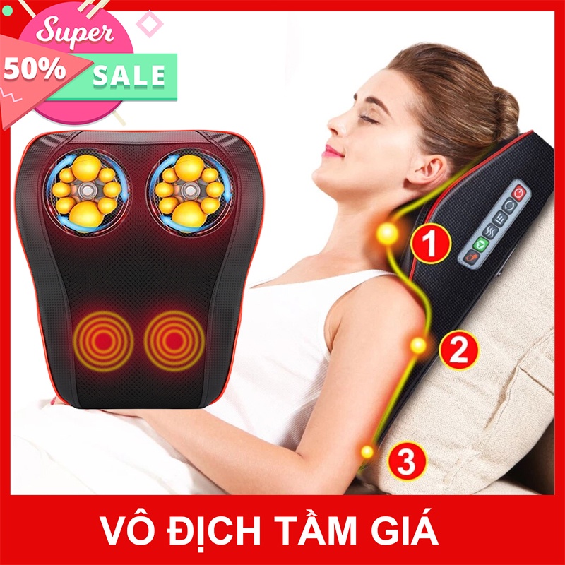 Gối mát xa, máy mát xa lưng vai và cổ SA-L16