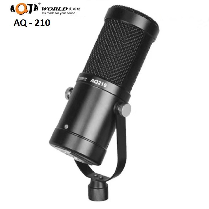 Micro Thu Âm AQTA AQ 210 - Micro Hát Karaoke Online - Thu Âm - Livestream Cao Cấp Chính Hãng Bảo Hành 6 Tháng