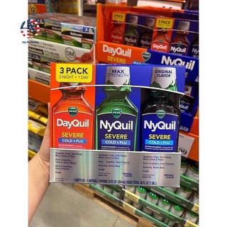 Vỏ hộp Dayquil & Nyquil 3 chãi354ml còn dâu