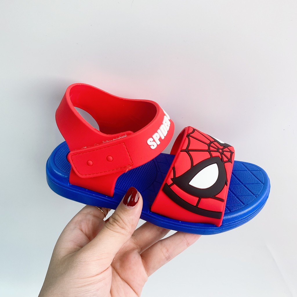 Dép Sandal Người Nhện Cho Bé Trai Đế Mềm Chống Trượt Minchu Kids SD06