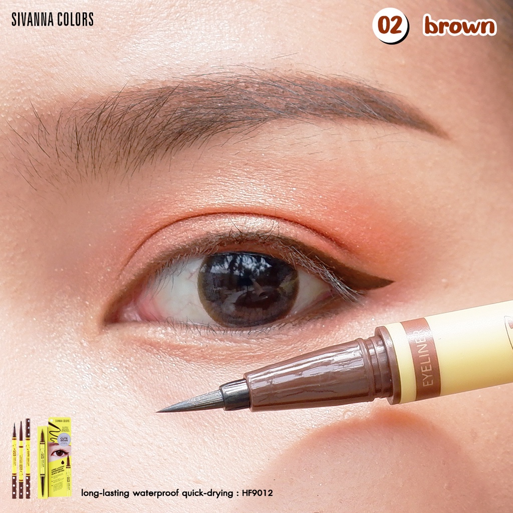 [NEW] Bút Kẻ Mắt Sivanna Nước Và Gel 2in1 Cute Eyeliner And Eyeliner Gel HF9012