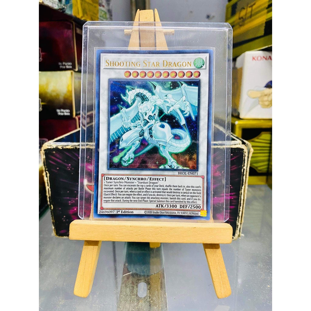 Lá bài thẻ bài Combo Stardust Dragon Anime tiến hóa 3 cấp - Ultra Rare - Tặng bọc bài nhựa bảo quản