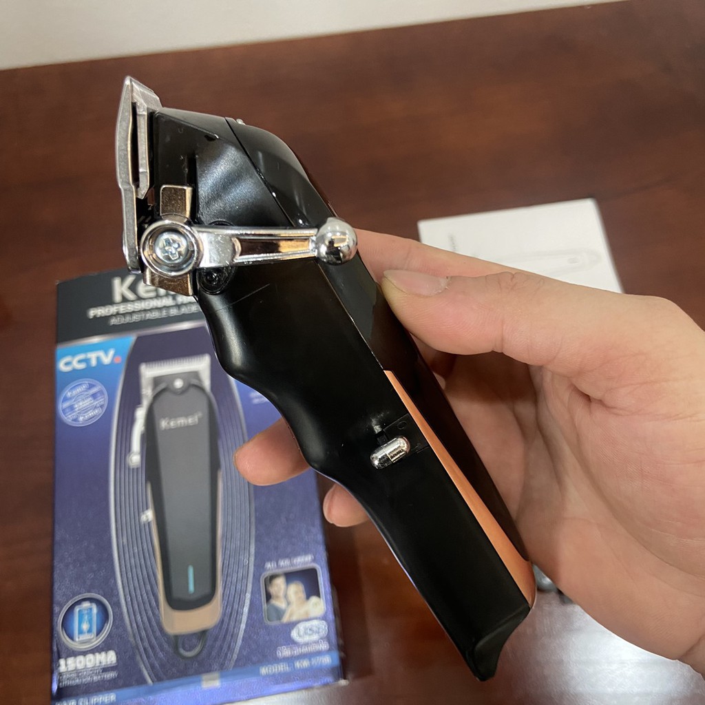 Tông đơ cắt tóc có dây công suất 10w kemei KM1756