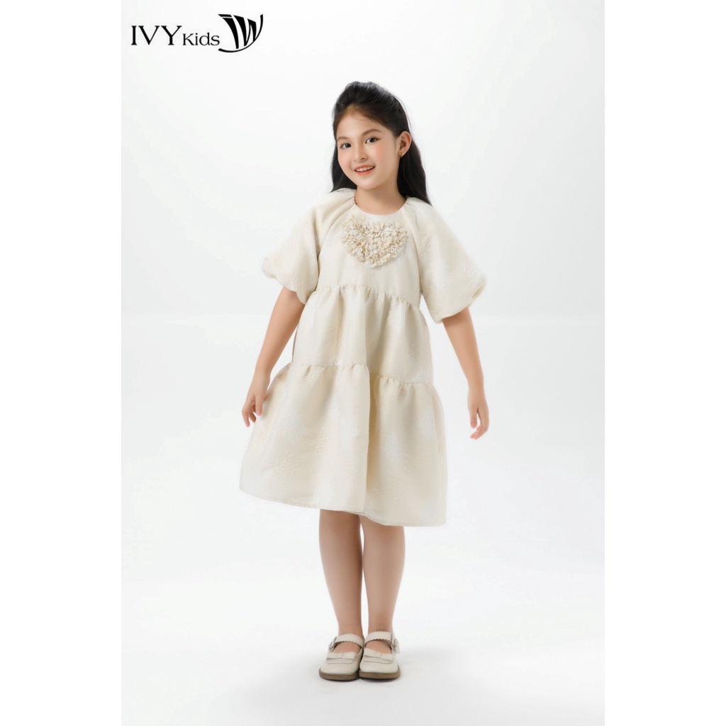 Đầm organza dáng xòe bé gái IVY moda MS 48G1478