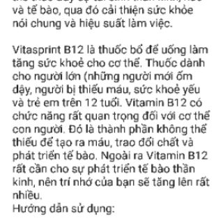 Hàng Đức đủ bill Vitasprint
