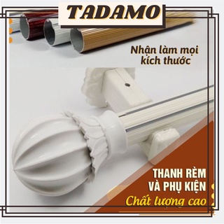 Phụ kiện rèm vải: Thanh treo rèm, Núm vén rèm, Đầu bịt, Trụ tường - Bộ phụ kiện đầy đủ, Luôn có sẵn