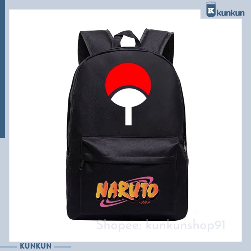 Balo Đi Học Đen Naruto Nam Nữ Unisex Giá Rẻ