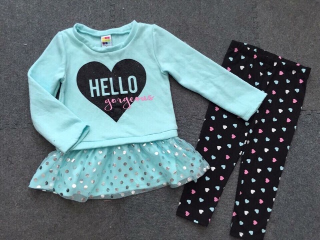 Bộ nỉ bông Healthtex BG cực xinh