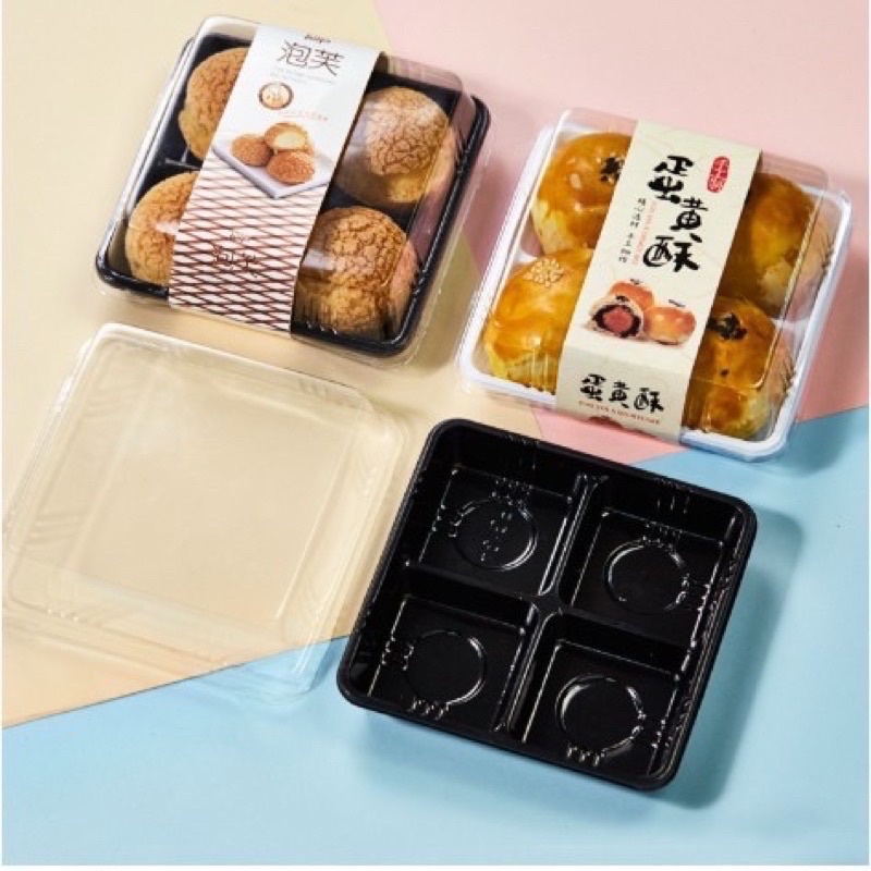 Set 10 hộp nhựa 4 bánh đựng 50-75gr