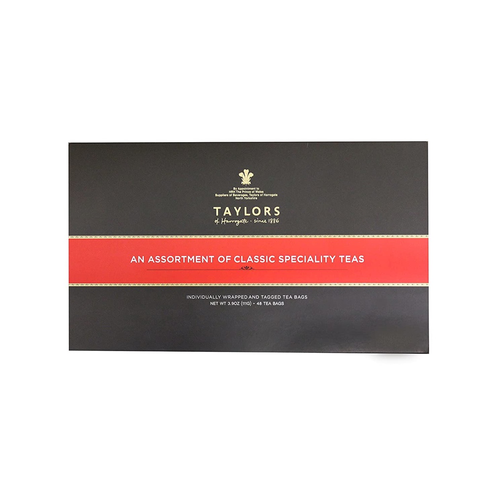 HỘP 48 GÓI 8 VỊ TRÀ Taylors of Harrogate Assorted Specialty Teas Box, 111g