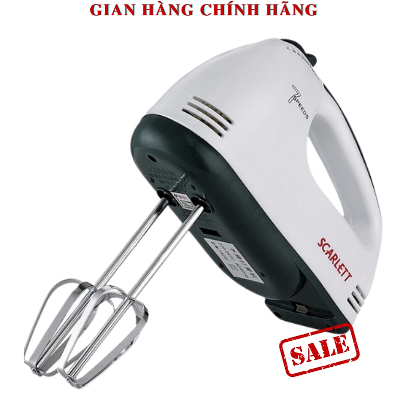 Máy Đánh Trứng,Tạo Bọt Cà Phê, Đánh Bột Làm Bánh, Cầm Tay 7 Tốc Độ Cực Mạnh, Êm Ái Công Suất 180W Bảo Hành 12 Tháng