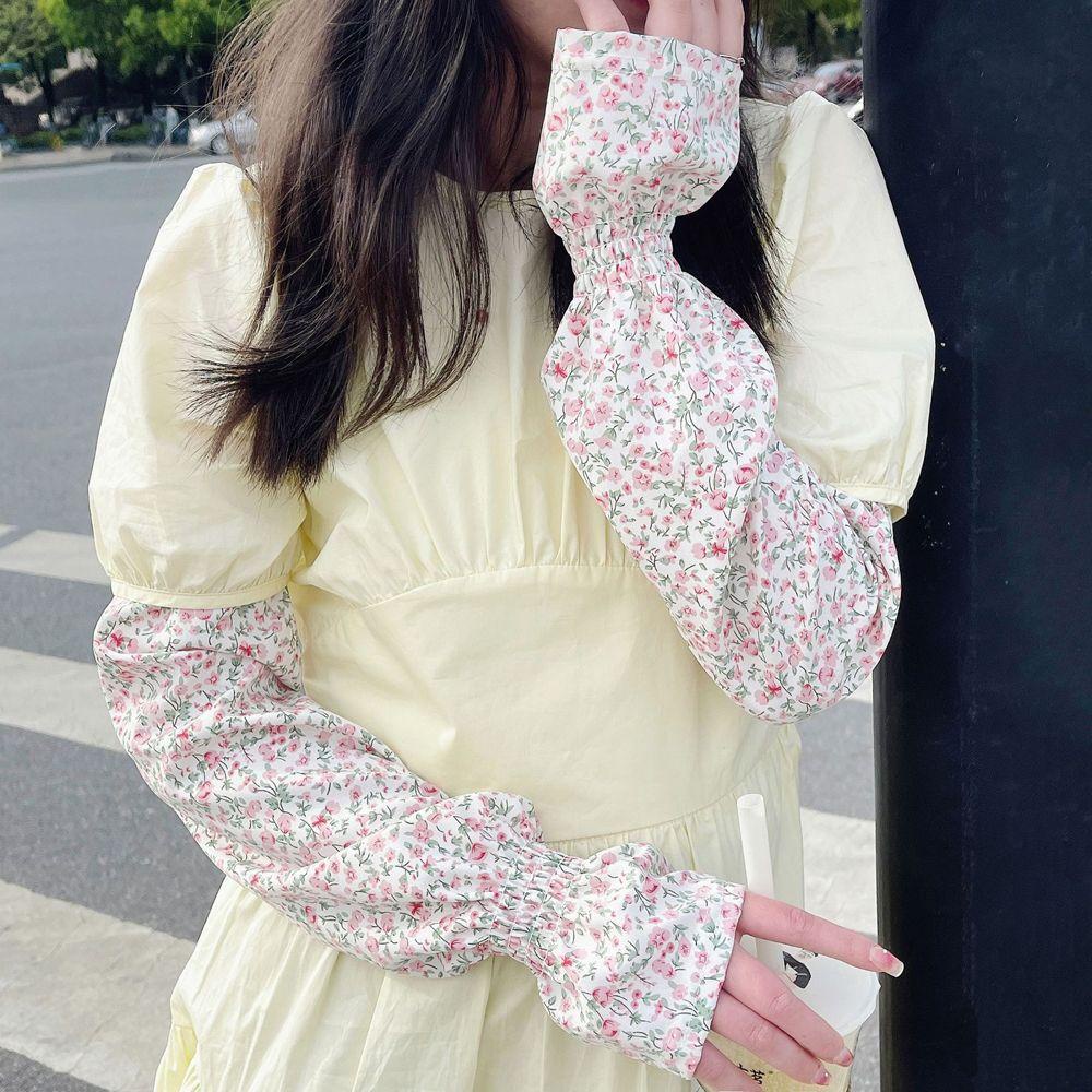 VANES1 Găng Cánh Tay Dài Chống Nắng Thoáng Khí Thời Trang Mùa Hè