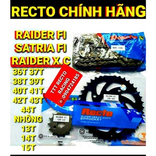 NHÔNG SÊN DĨA RAIDER FI/SATRIA FI/RAIDER XĂNG CƠ 36,37,38,39,40,41,42,43,44 CHÍNH HÃNG RECTO