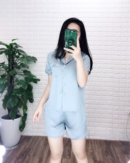 [SIÊU ĐẸP] Bộ lụa cộc viền bèo nhí