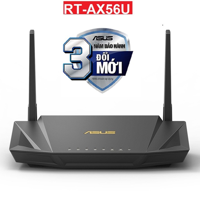  Bộ Phát Wifi Asus RT-AX56U Băng Tần Kép AX1800 WiFi6 MU-MIMO OFDMA AiProtection Pro