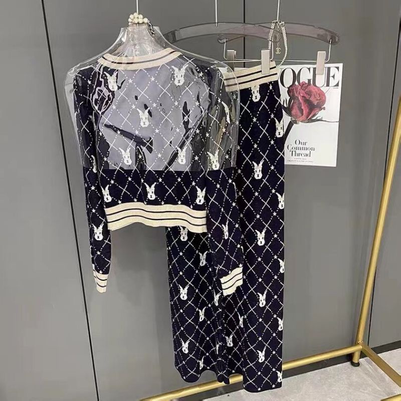 Sét len thỏ áo viền+quần suông hàng QCL1