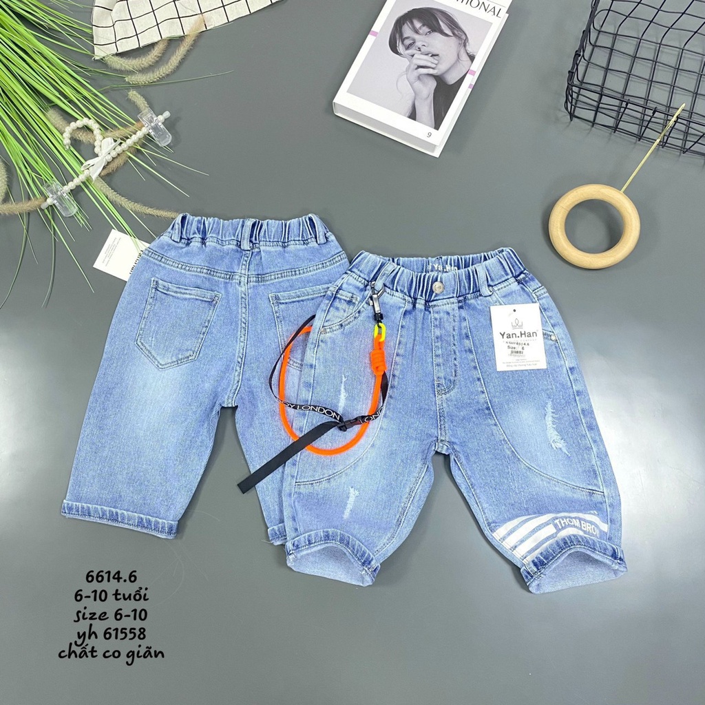 JEAN LỬNG TÚI TRƯỚC NÚT PHỤ KIỆN CAM CHO BÉ TRAI