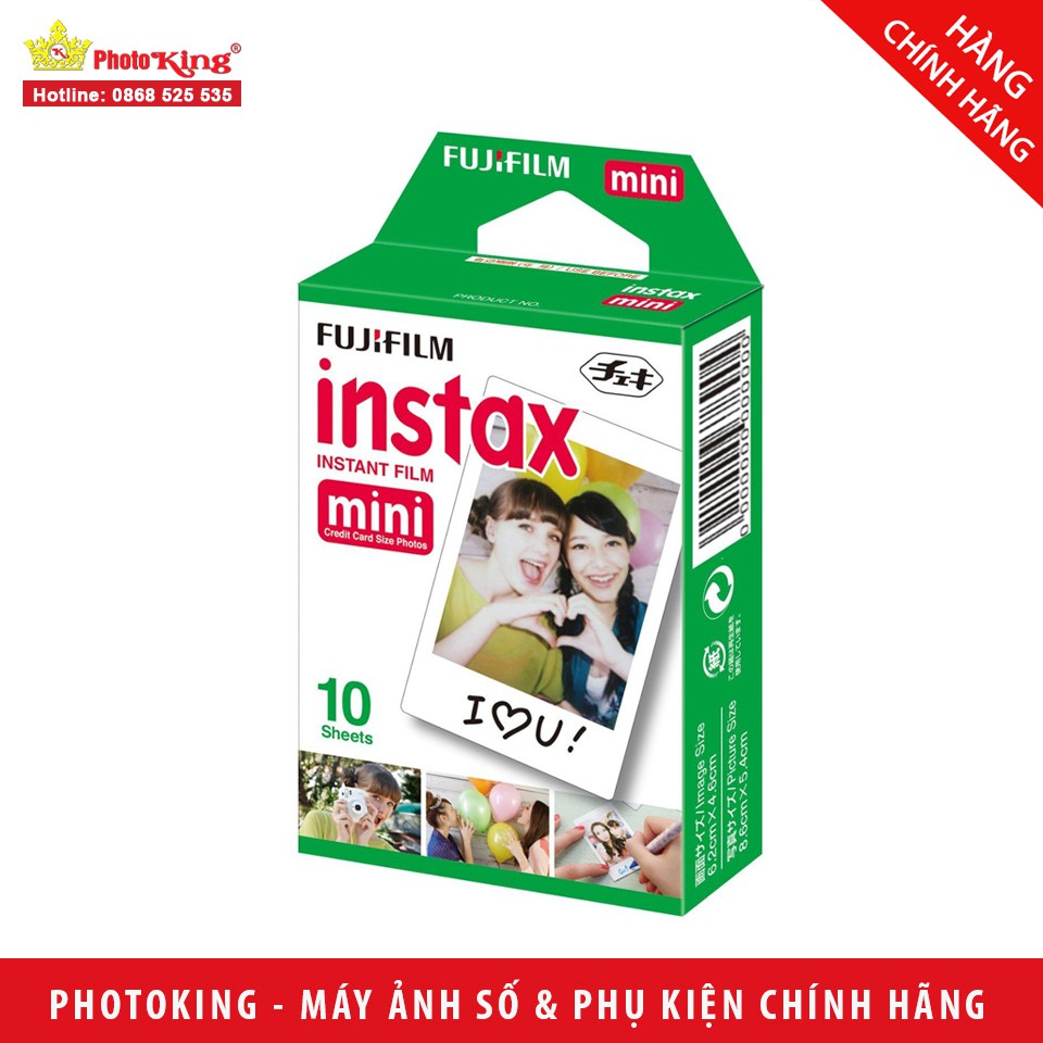 Giấy Fujifilm Instax Film Mini 10 tấm (10pk) - Hàng chính hãng