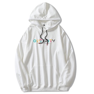 Áo Hoodie trắng Basic Outerity SS3 in 2 mặt nhiều size (N49 - MÀU TRẮNG HOODIE)